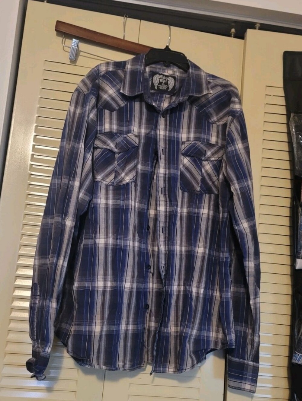 Eighty Eight Brand X large men’s plaid shirt long sleeve
